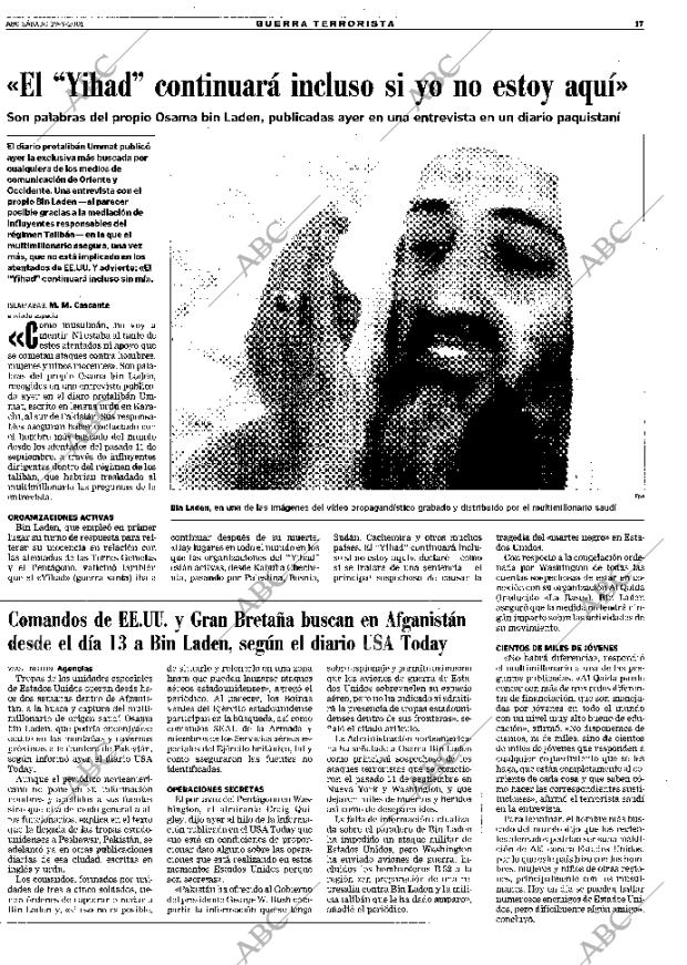 ABC MADRID 29-09-2001 página 17