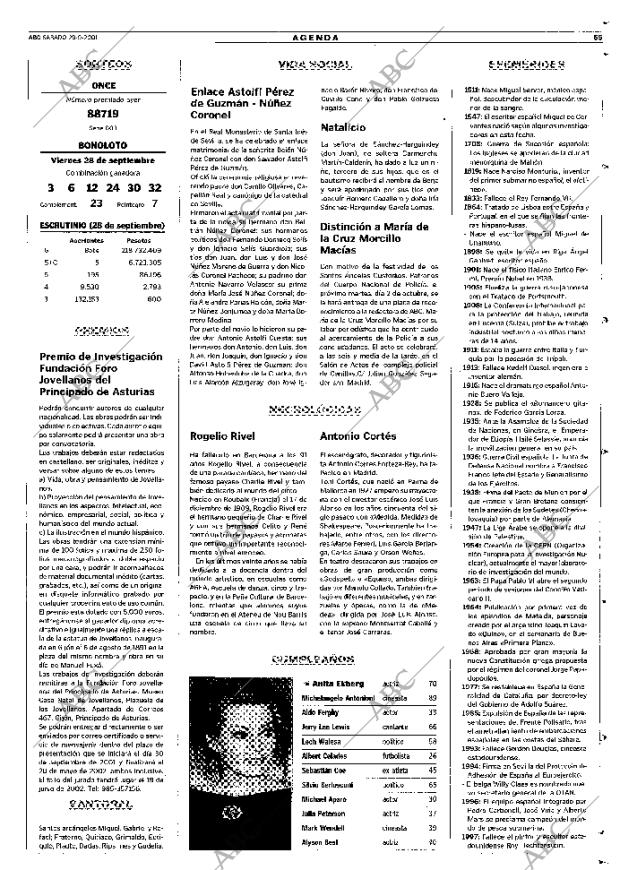 ABC MADRID 29-09-2001 página 65