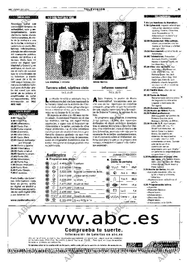 ABC MADRID 29-09-2001 página 81