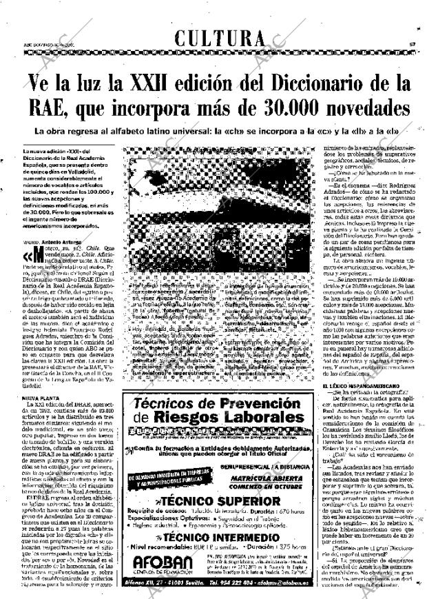 ABC SEVILLA 30-09-2001 página 57