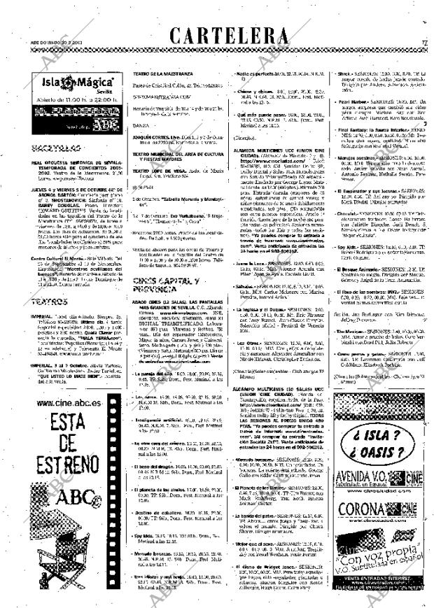ABC SEVILLA 30-09-2001 página 77