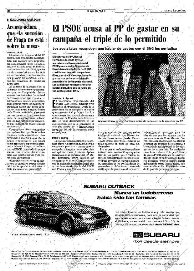 ABC MADRID 02-10-2001 página 38