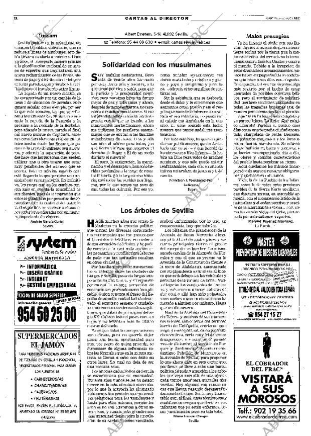 ABC SEVILLA 02-10-2001 página 12
