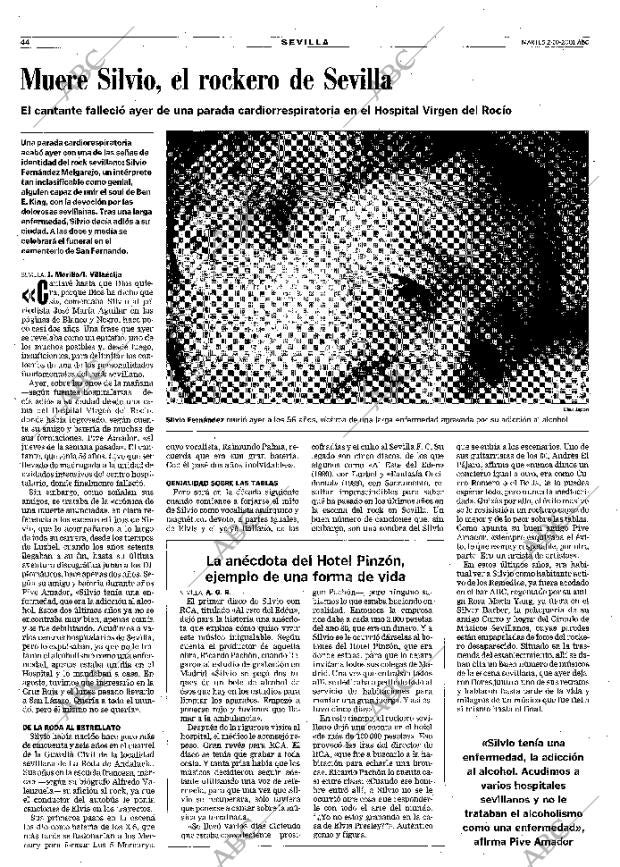 ABC SEVILLA 02-10-2001 página 44