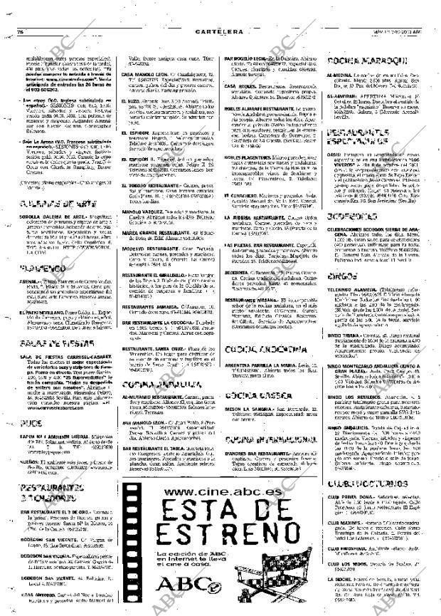 ABC SEVILLA 02-10-2001 página 76