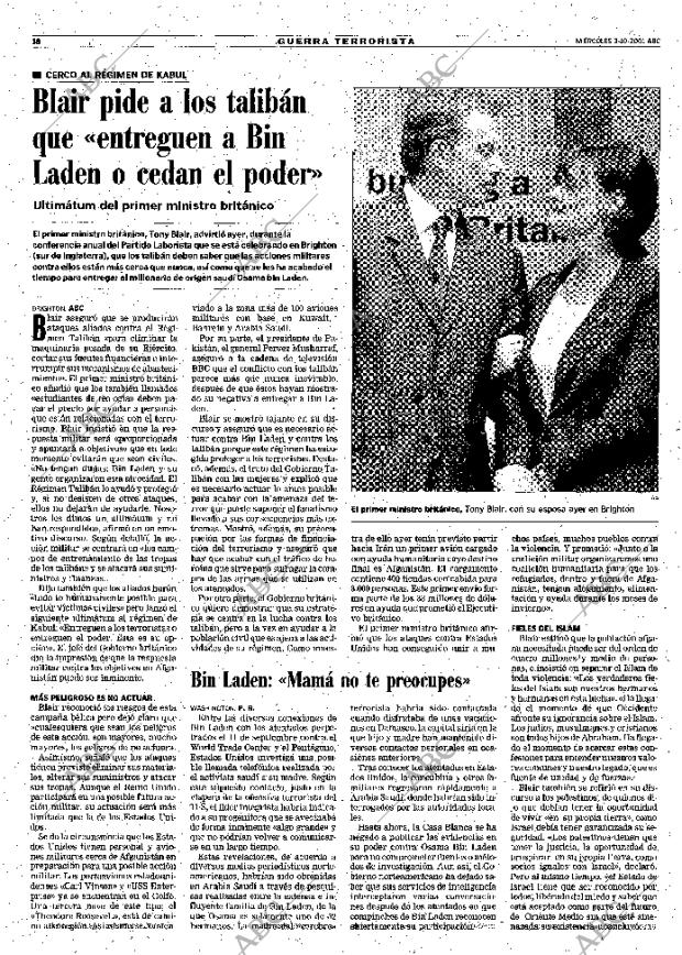 ABC MADRID 03-10-2001 página 18