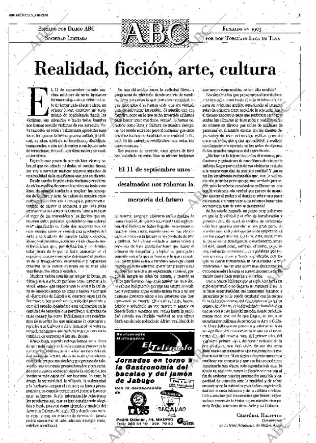ABC MADRID 03-10-2001 página 3
