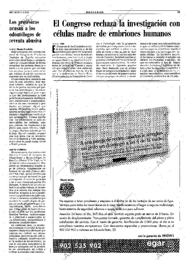 ABC SEVILLA 04-10-2001 página 33