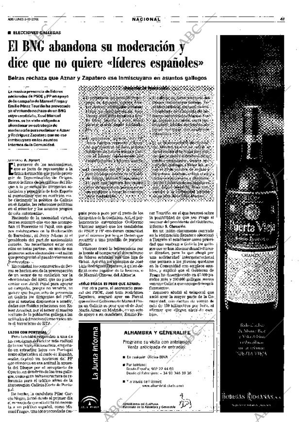 ABC MADRID 08-10-2001 página 47