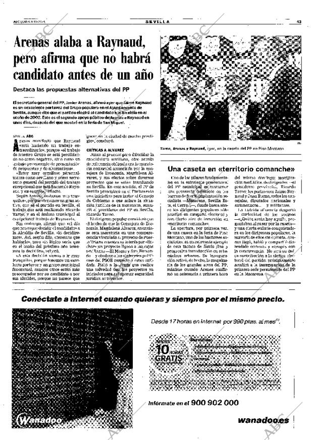 ABC SEVILLA 08-10-2001 página 43