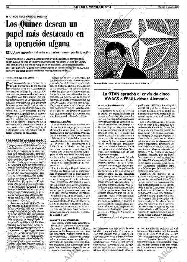 ABC MADRID 09-10-2001 página 30