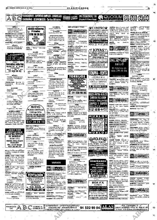 ABC MADRID 10-10-2001 página 123