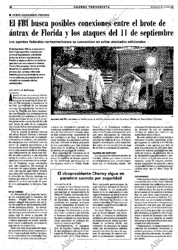 ABC MADRID 10-10-2001 página 28