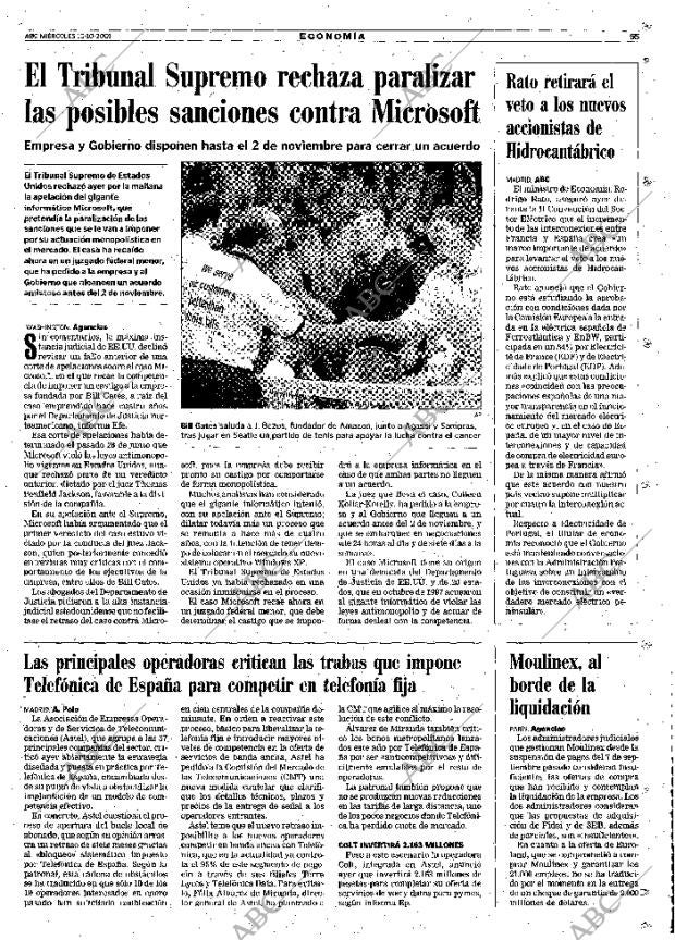 ABC MADRID 10-10-2001 página 55