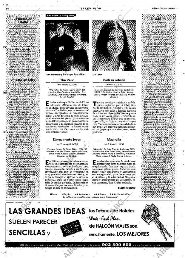 ABC MADRID 10-10-2001 página 84