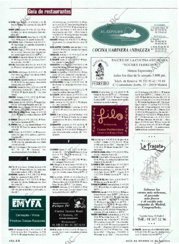 ABC MADRID 12-10-2001 página 182