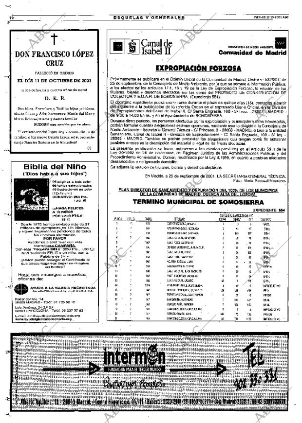 ABC MADRID 12-10-2001 página 72