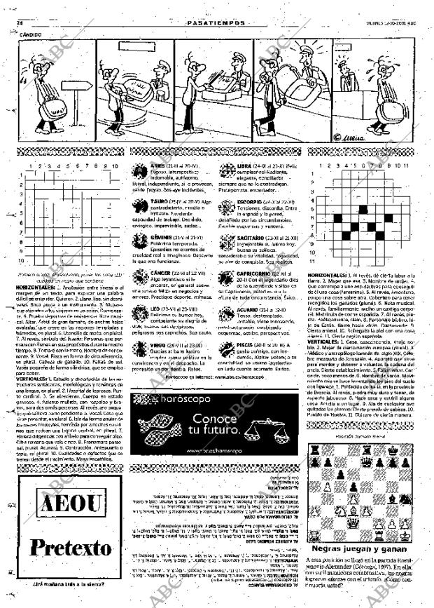 ABC MADRID 12-10-2001 página 74