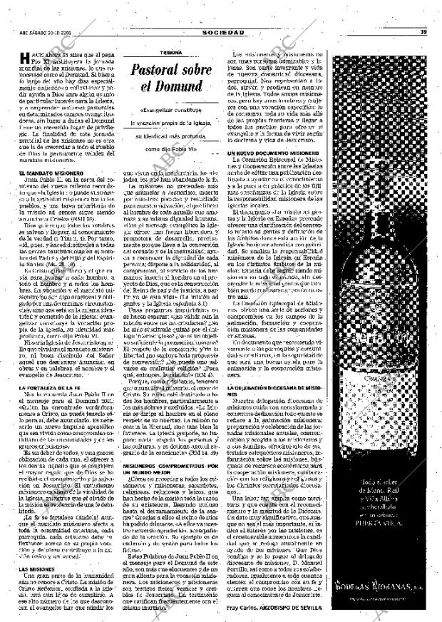 ABC SEVILLA 20-10-2001 página 39