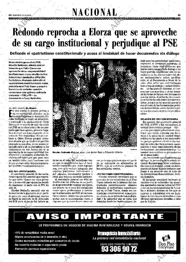 ABC MADRID 21-10-2001 página 33