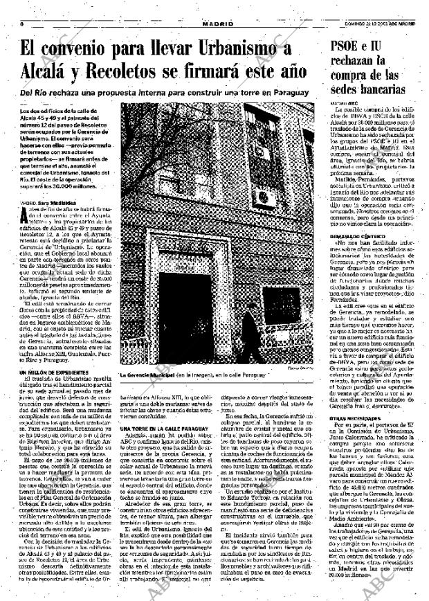ABC MADRID 21-10-2001 página 96