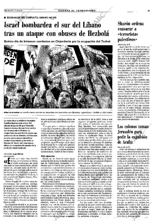 ABC MADRID 23-10-2001 página 21