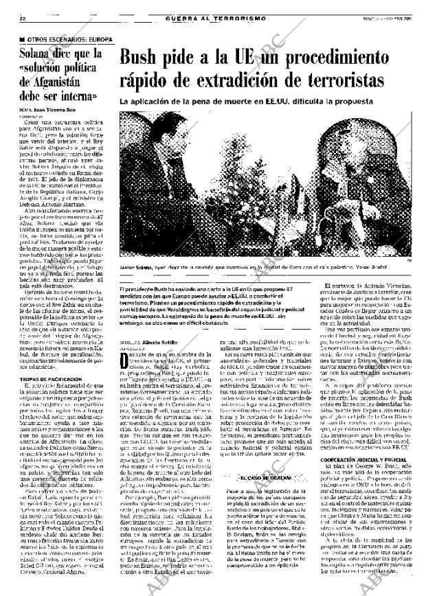 ABC MADRID 23-10-2001 página 22