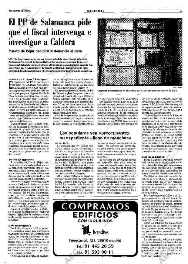 ABC MADRID 23-10-2001 página 31