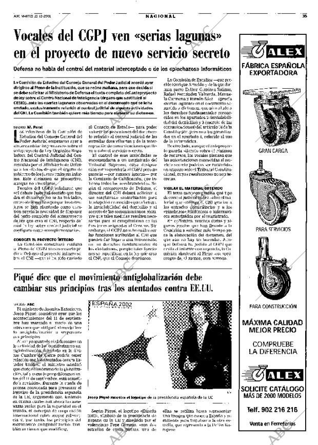 ABC MADRID 23-10-2001 página 35