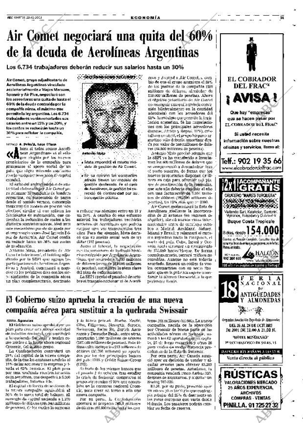 ABC MADRID 23-10-2001 página 51