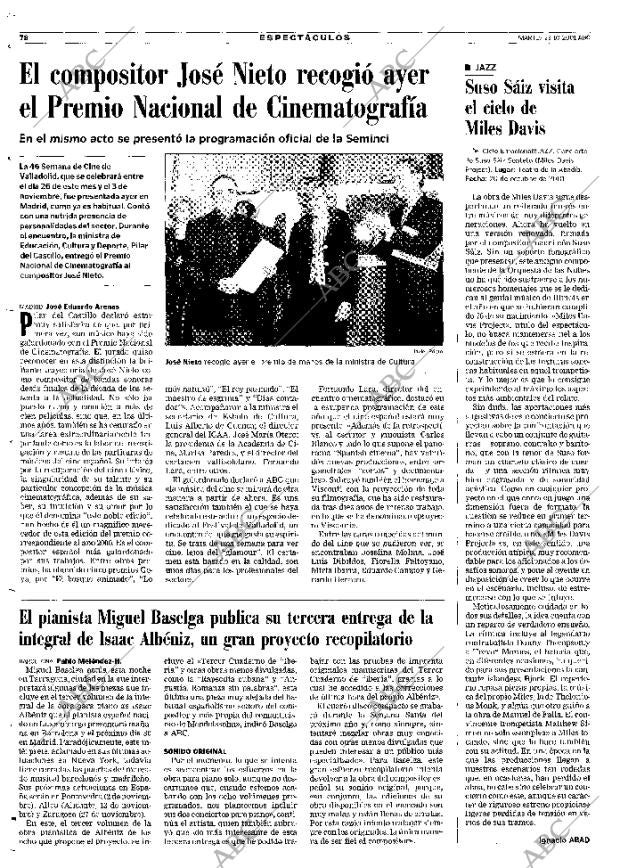 ABC MADRID 23-10-2001 página 78