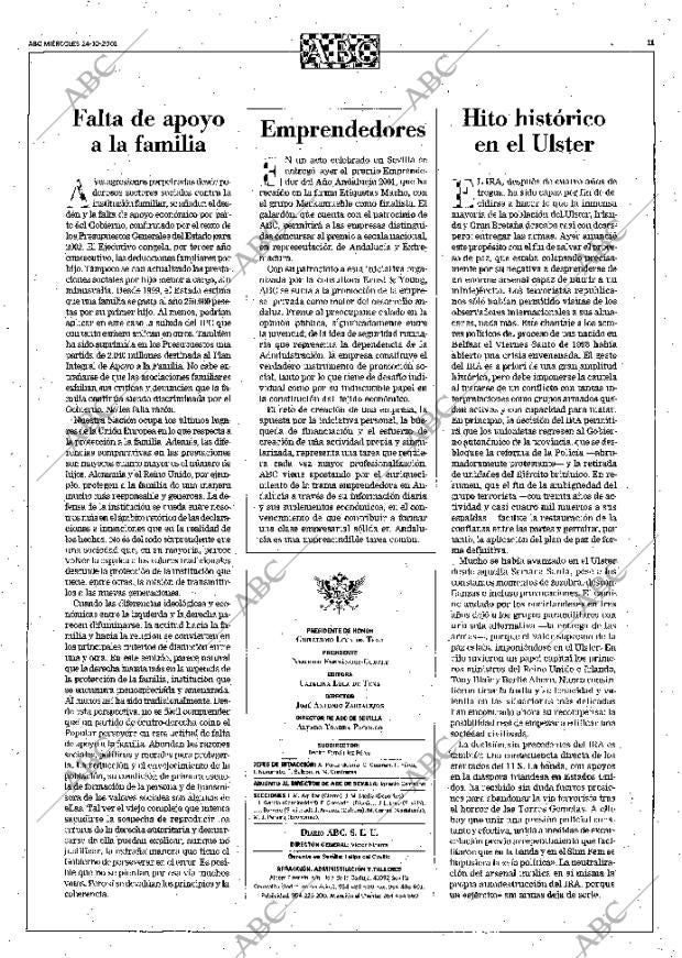 ABC SEVILLA 24-10-2001 página 11