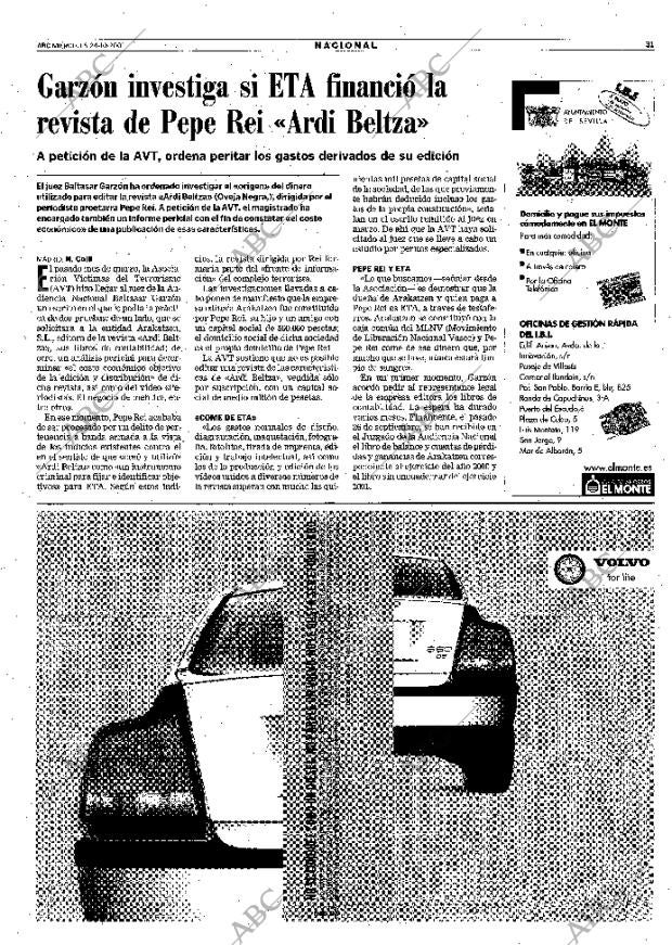 ABC SEVILLA 24-10-2001 página 31