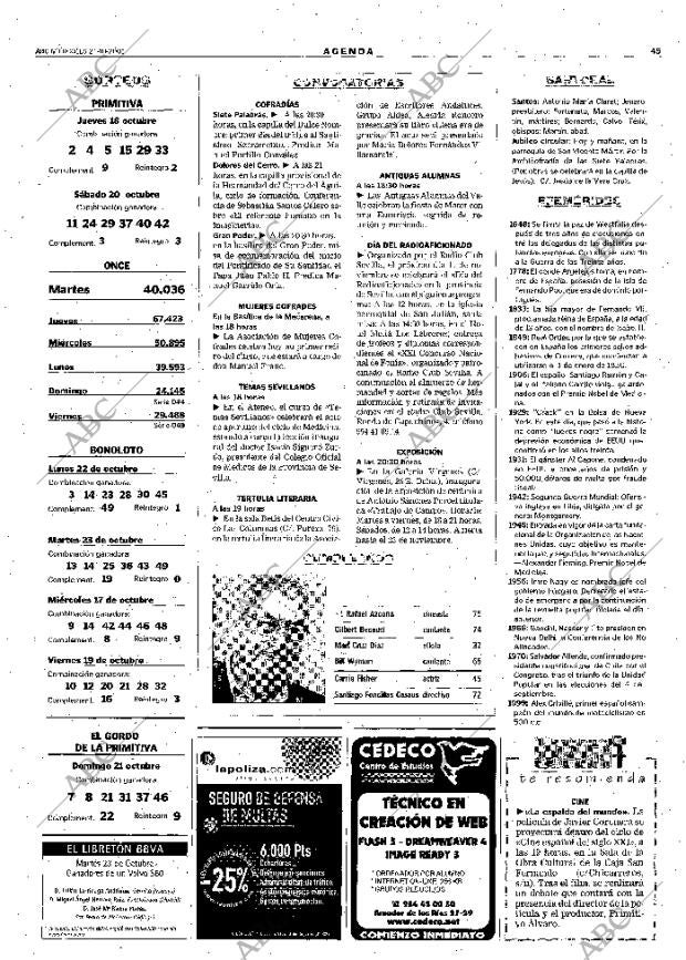 ABC SEVILLA 24-10-2001 página 45