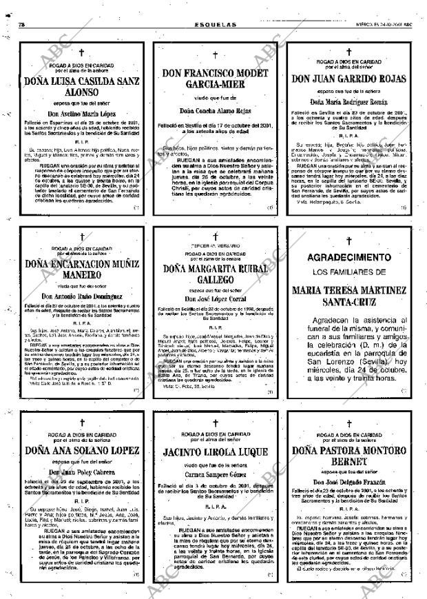 ABC SEVILLA 24-10-2001 página 78