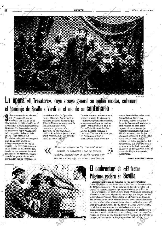 ABC SEVILLA 24-10-2001 página 88