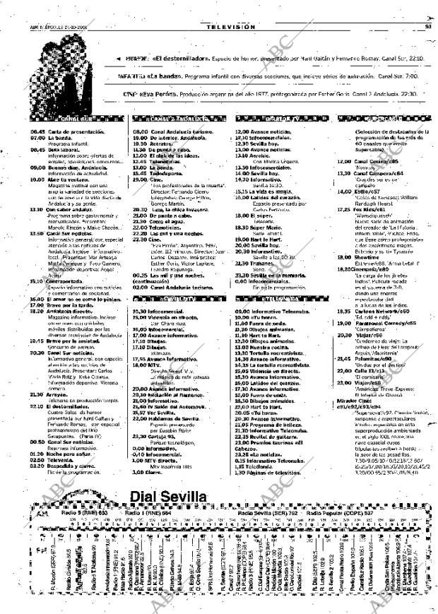 ABC SEVILLA 24-10-2001 página 93