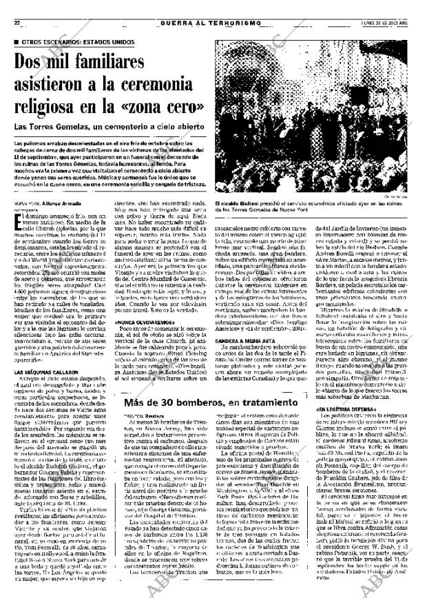 ABC MADRID 29-10-2001 página 22