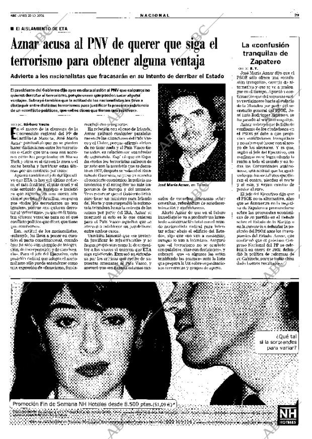 ABC MADRID 29-10-2001 página 29