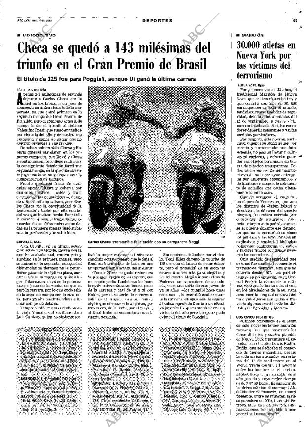 ABC MADRID 04-11-2001 página 61