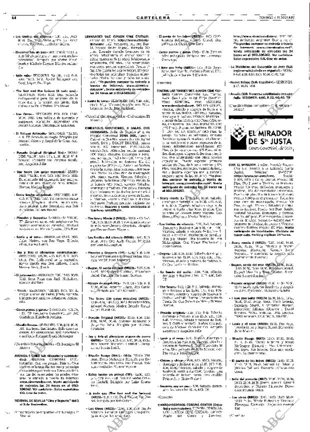 ABC SEVILLA 04-11-2001 página 64