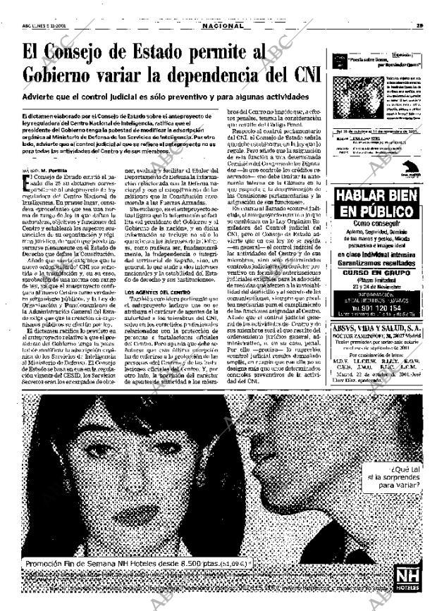 ABC MADRID 05-11-2001 página 29