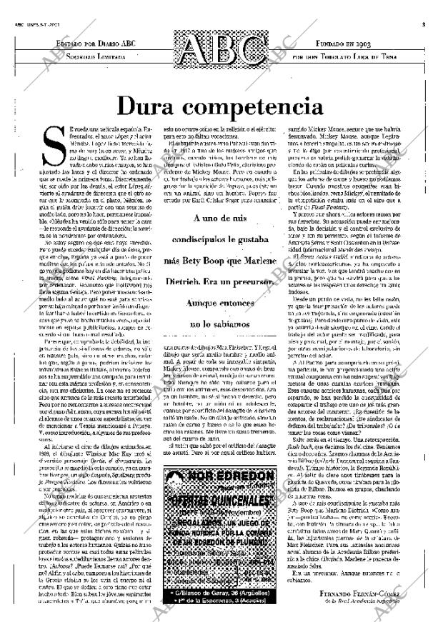 ABC MADRID 05-11-2001 página 3
