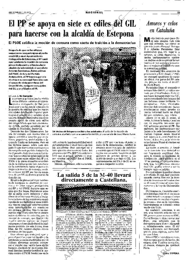ABC MADRID 11-11-2001 página 33
