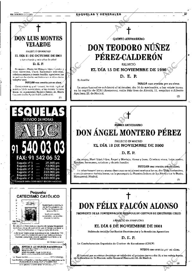 ABC MADRID 11-11-2001 página 67