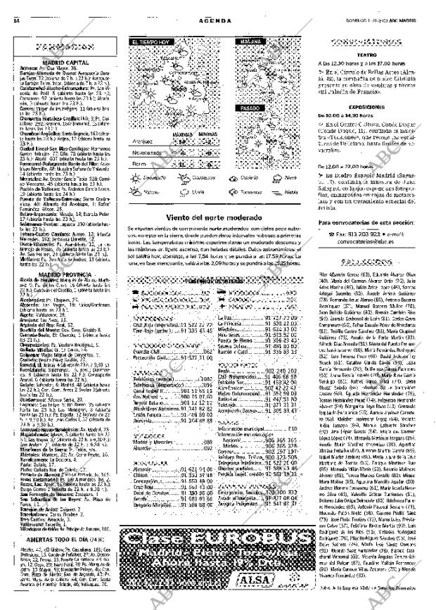 ABC MADRID 11-11-2001 página 98