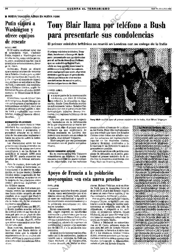 ABC MADRID 13-11-2001 página 24