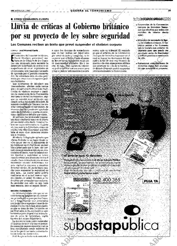 ABC MADRID 13-11-2001 página 29