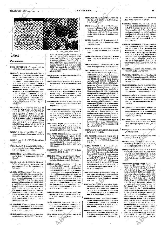 ABC MADRID 15-11-2001 página 107