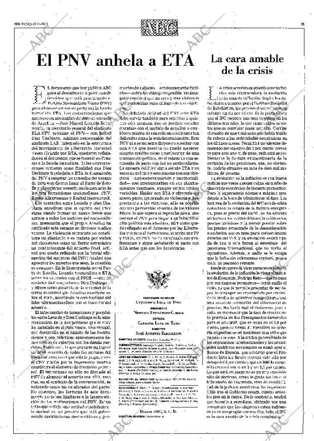 ABC MADRID 15-11-2001 página 11